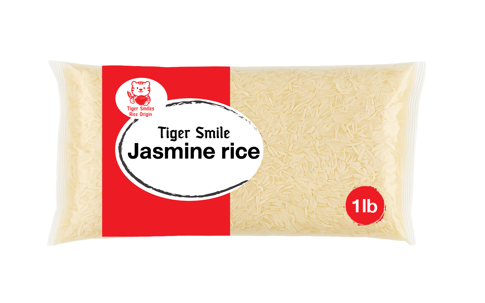 Tiger Smiles Jasmine Rice 1lb x 24 bags/carton